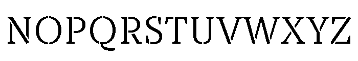 TT Tricks Stencil Trl Lt Font UPPERCASE