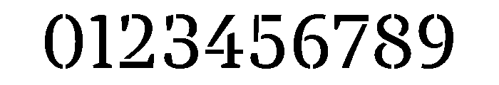 TT Tricks Stencil Trl Rg Font OTHER CHARS