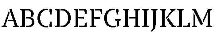TT Tricks Stencil Trl Rg Font UPPERCASE