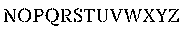 TT Tricks Stencil Trl Rg Font UPPERCASE