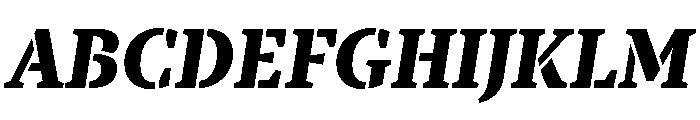 TT Tricks Stencil Trl XBd It Font UPPERCASE