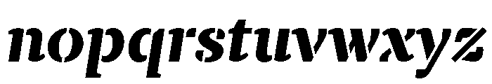 TT Tricks Stencil Trl XBd It Font LOWERCASE