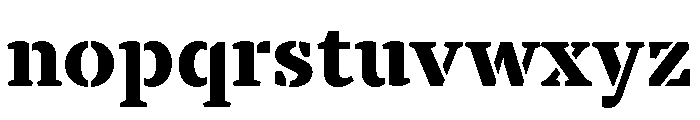 TT Tricks Stencil Trl XBd Font LOWERCASE