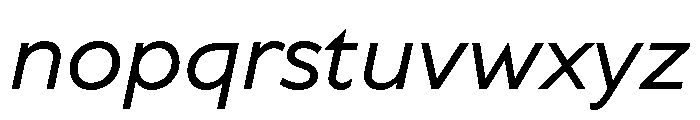 TT Wellingtons Trl Medium It Font LOWERCASE