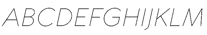 TT Wellingtons Trl Thin It Font UPPERCASE