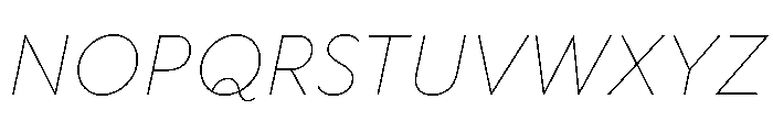 TT Wellingtons Trl Thin It Font UPPERCASE