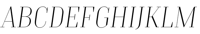 TTMoonsThinDEMO-Italic Font LOWERCASE