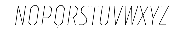 TTOctasThinItalic-DEMO Font UPPERCASE