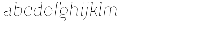 TT Crimsons Thin Italic Font LOWERCASE