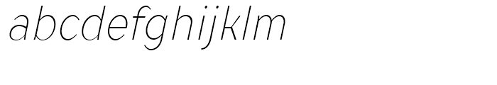TT Drugs Condensed Thin Italic Font LOWERCASE