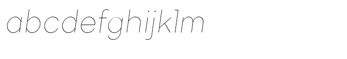 TT Firs Thin Italic Font LOWERCASE