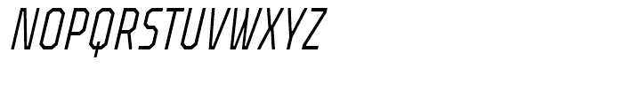 TT Octosquares Compressed ExtraLight Italic Font UPPERCASE