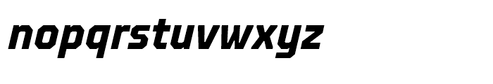 TT Octosquares Condensed Bold Italic Font LOWERCASE