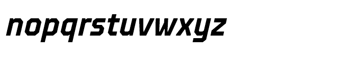TT Octosquares Condensed DemiBold Italic Font LOWERCASE