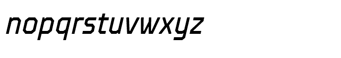 TT Octosquares Condensed Italic Font LOWERCASE