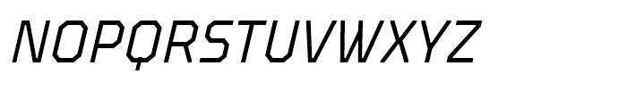 TT Octosquares Condensed Light Italic Font UPPERCASE