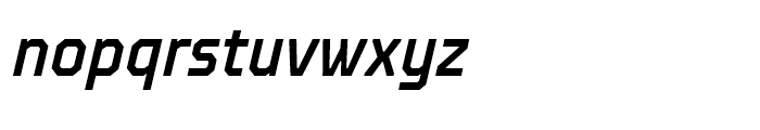 TT Octosquares Condensed Medium Italic Font LOWERCASE