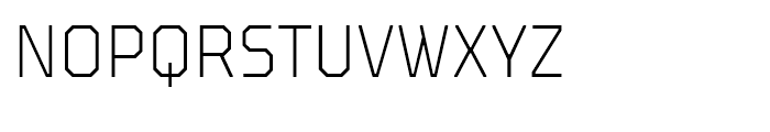 TT Octosquares Condensed Thin Font UPPERCASE