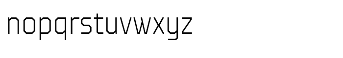 TT Octosquares Condensed Thin Font LOWERCASE