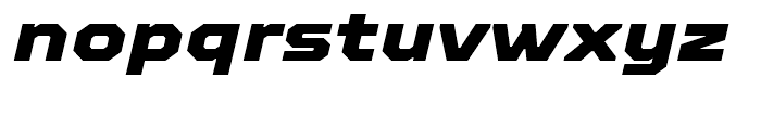 TT Octosquares Expanded Black Italic Font LOWERCASE