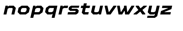 TT Octosquares Expanded Bold Italic Font LOWERCASE