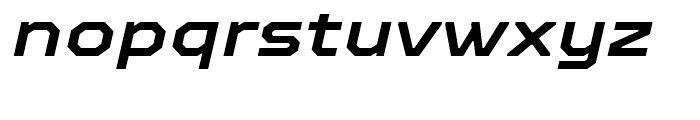 TT Octosquares Expanded DemiBold Italic Font LOWERCASE