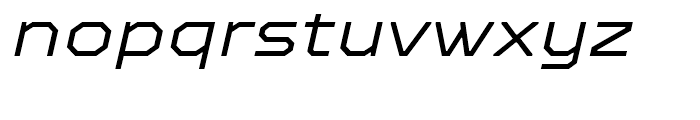 TT Octosquares Expanded Light Italic Font LOWERCASE