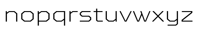 TT Octosquares Expanded Thin Font LOWERCASE