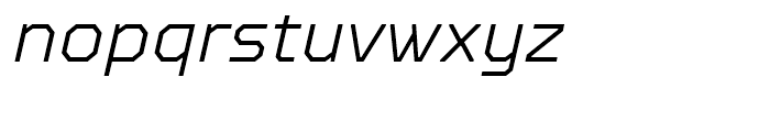 TT Octosquares ExtraLight Italic Font LOWERCASE