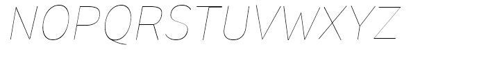 TT Pines Thin Italic Font UPPERCASE