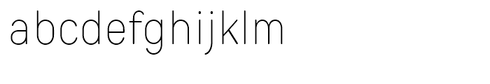 TT Rounds Condensed Thin Font LOWERCASE