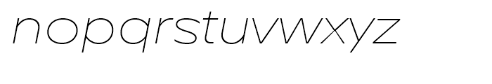 TT Runs ExtraLight Italic Font LOWERCASE