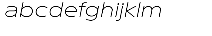 TT Runs Light Italic Font LOWERCASE