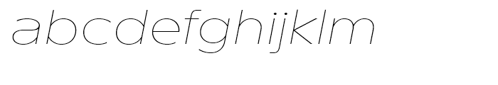 TT Runs Thin Italic Font LOWERCASE