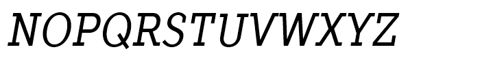 TT Slabs Condensed Italic Font UPPERCASE