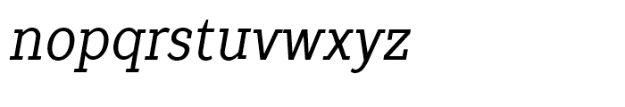 TT Slabs Condensed Italic Font LOWERCASE