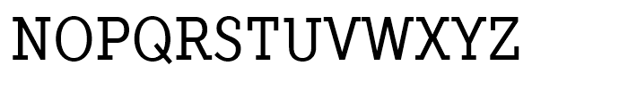 TT Slabs Condensed Regular Font UPPERCASE