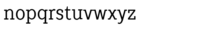 TT Slabs Condensed Regular Font LOWERCASE