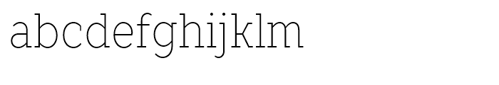 TT Slabs Condensed Thin Font LOWERCASE