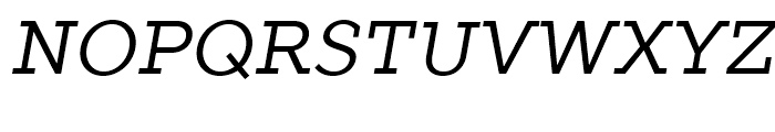 TT Slabs Italic Font UPPERCASE