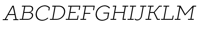 TT Slabs Light Italic Font UPPERCASE