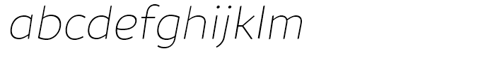 TT Souses Thin Italic Font LOWERCASE