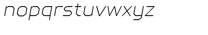 TT Squares Thin Italic Font LOWERCASE
