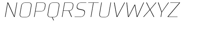 TT Supermolot Thin Italic Font UPPERCASE