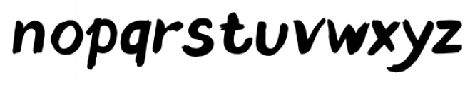 TT Blushes Bold Italic Font LOWERCASE