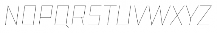 TT Bricks Hairline Italic Font UPPERCASE