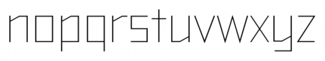 TT Bricks Thin Font LOWERCASE