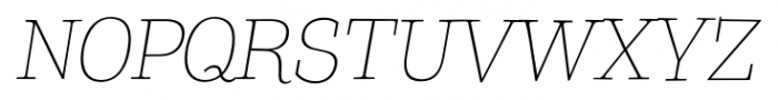 TT Coats Light Italic Font UPPERCASE