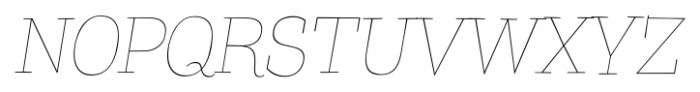 TT Coats Thin Italic Font UPPERCASE