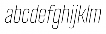 TT Cottons Extra Light Italic Font LOWERCASE